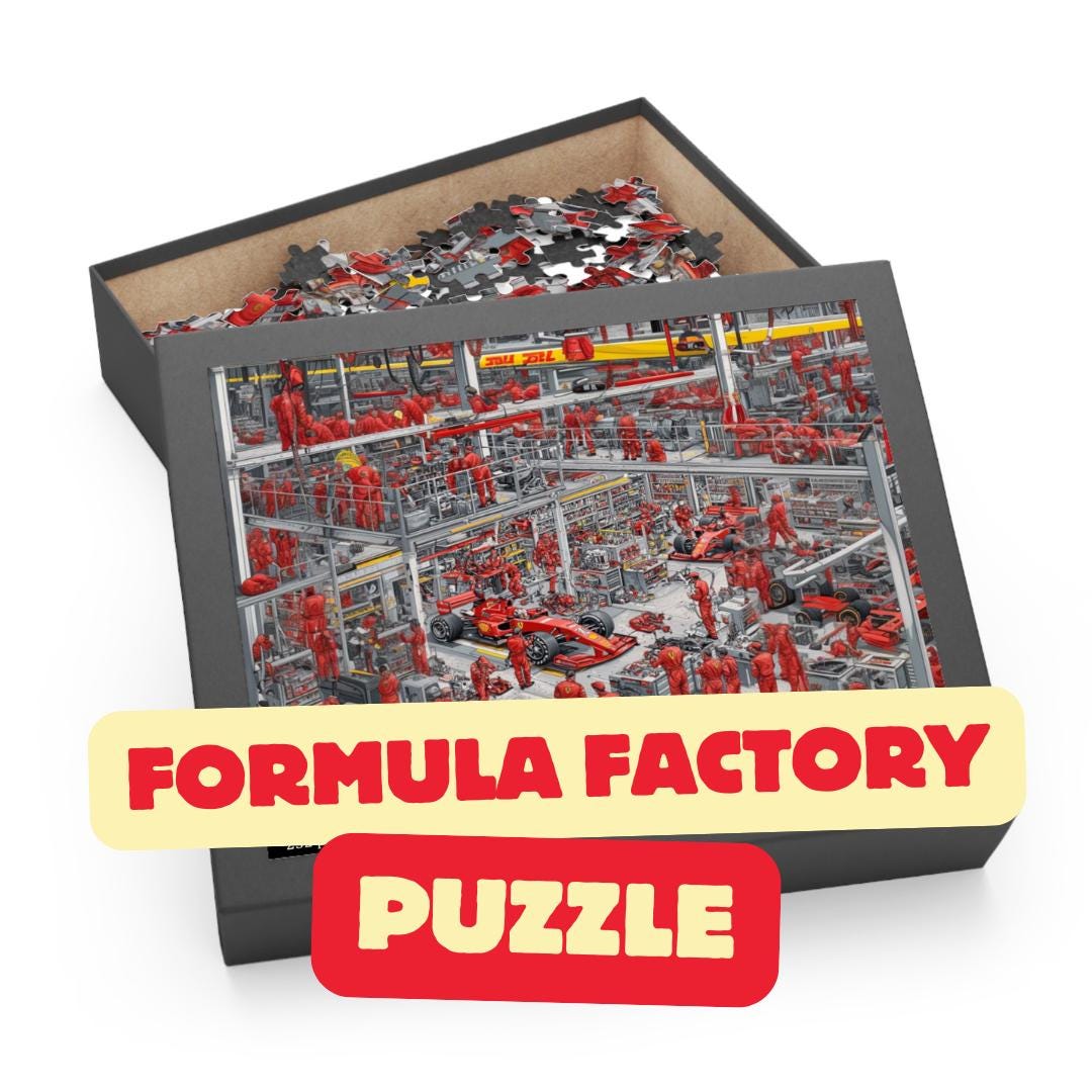 Formula 1 Puzzle, Formula Factory Puzzle, Formula 1 Gift, F1 Gift