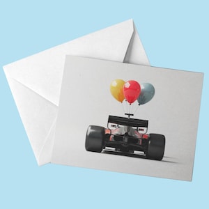 Carte de voeux Formule 1, Carte de voeux d'anniversaire F1, Cadeau F1, Carte d'anniversaire Formule 1 pour fans, Cadeau F1 pour lui, Carte d'anniversaire F1, Carte d'anniversaire