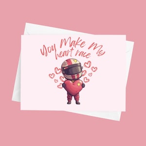 F1 Herz Valentinstagskarte, F1 Valentinstagskarte, F1 Kunst, F1 Karte Für Sie, F1 Grußkarte Für Ihn, Formel-1-Geschenk, F1 Nettes Geschenk, F1