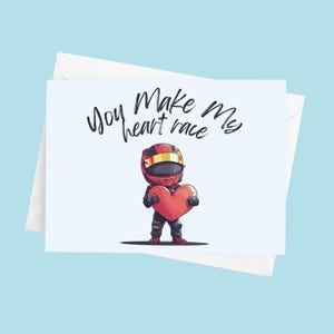 F1 Herz Valentinstagskarte, F1 Valentinstagskarte, F1 Kunst, F1 Karte Für Sie, F1 Grußkarte Für Ihn, Formel-1-Geschenk, F1 Nettes Geschenk, F1