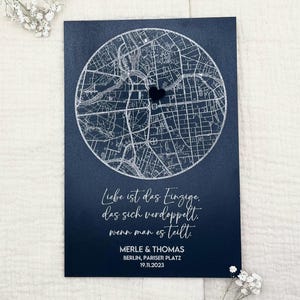 Personalized coordinate map poster city map or wall decoration | Individual art print in Scandinavian design