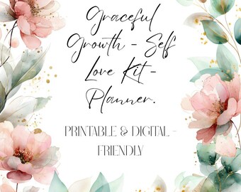 Planificador de confianza para mujeres: Diario de amor propio diario y semanal (PDF imprimible)