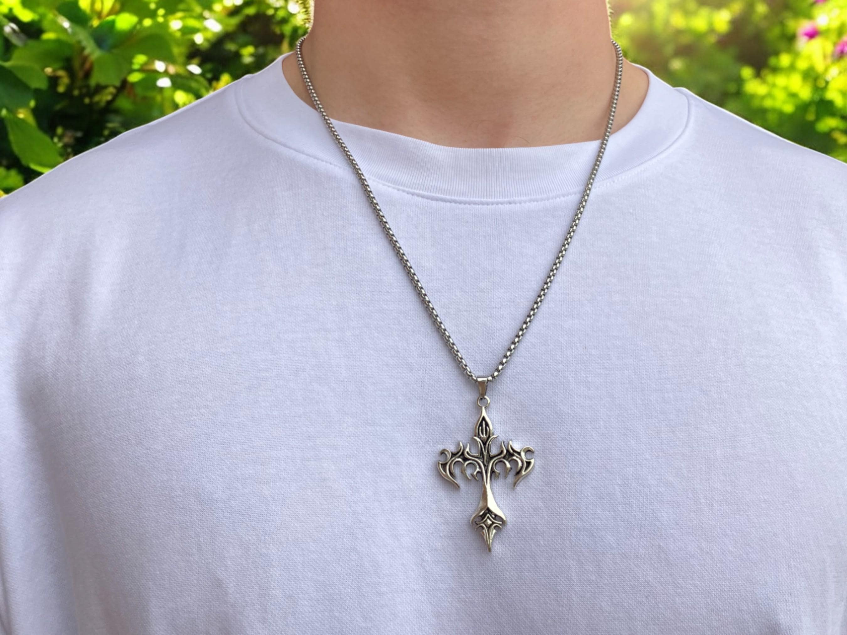 Y2k cross necklace - Etsy 日本 Y2k cross necklace - Etsy 日本