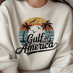 Gulf of America PNG Bundle, Retro Gulf Beach Design, USA Gulf Coast Clipart, Greeting From The Gulf, Est 2025 Digital Download
