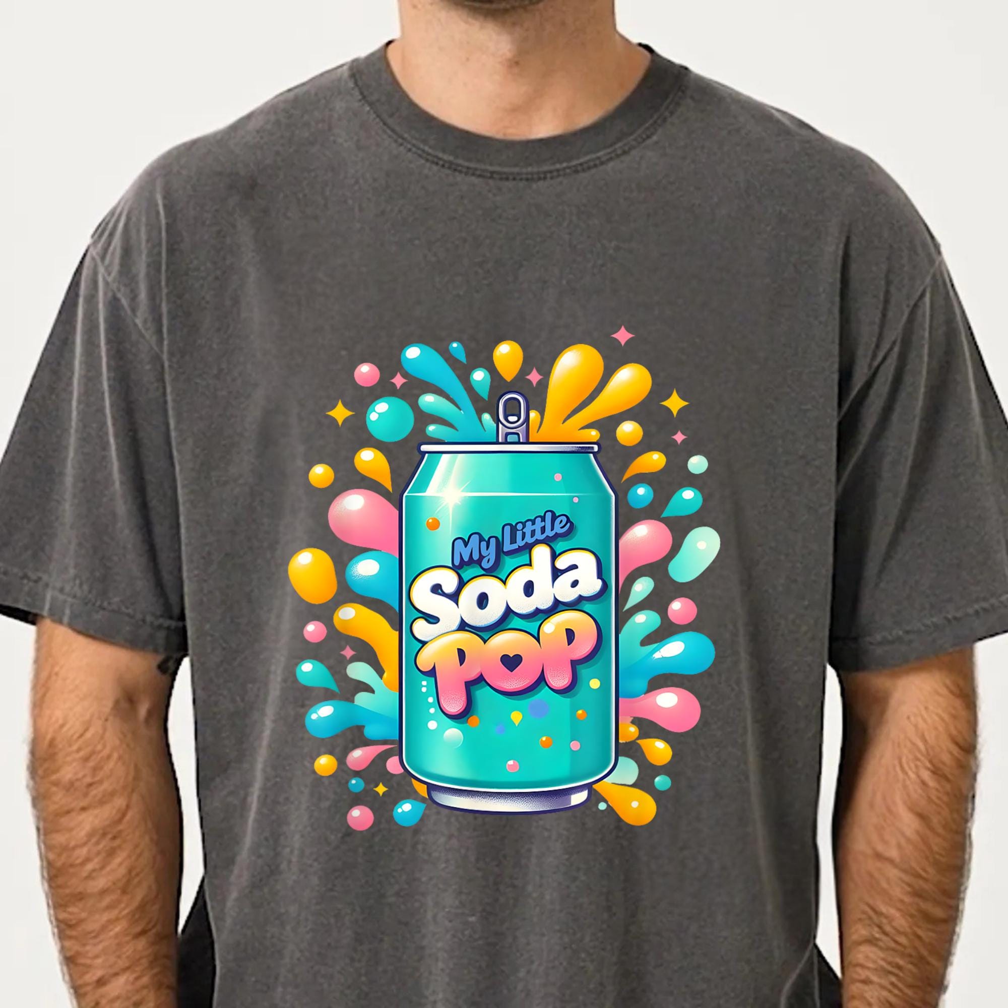 My Little Soda Pop PNG SVG, Cute Kawaii Drink Clipart, Colorful Soda Can Sublimation Design, Fun Kids Shirt Graphic, Sweet Pop Art