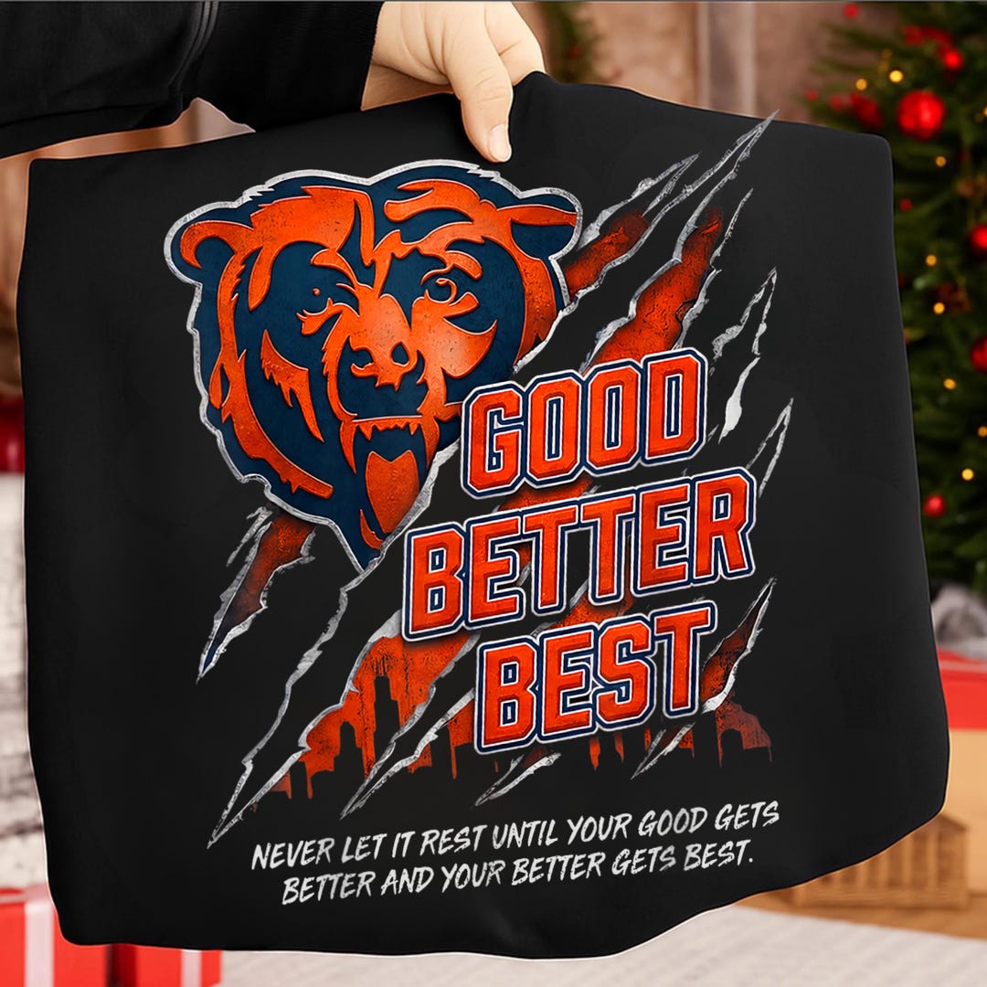 Good Better Best PNG, Motivational Bear PNG, Never Let It Rest Quote ...