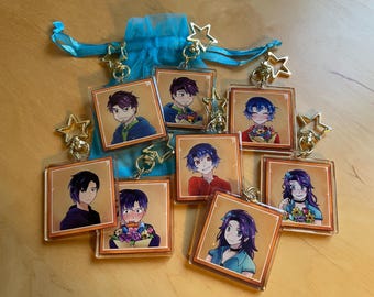 Portachiavi in acrilico Stardew Valley - Shane Emily Sebastian Abigail