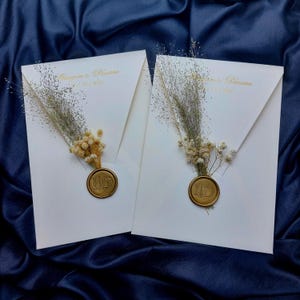 Elegant White and Gold Wedding Invitation Card, Special Design Invitation Card, Luxury Invitation Card, Personalised Invitation Card
