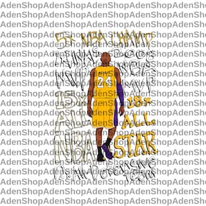 Kobe Bryant PNG File - Black Mamba - Kobe Clipart - Iconic Basketball Legend Graphic - Digital Download - High-Resolution Basketball Art