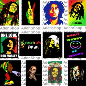 Bob Marley-Svg, Bob Marley-Schablonenporträt, Bob Marley-Silhouette, Bob Marley-Clipart, Legendensvg. Cricut-Schnitt-Datei