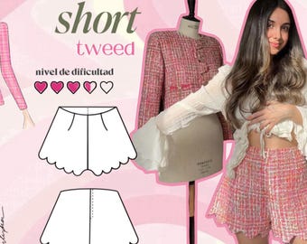 Short Tweed Pattern