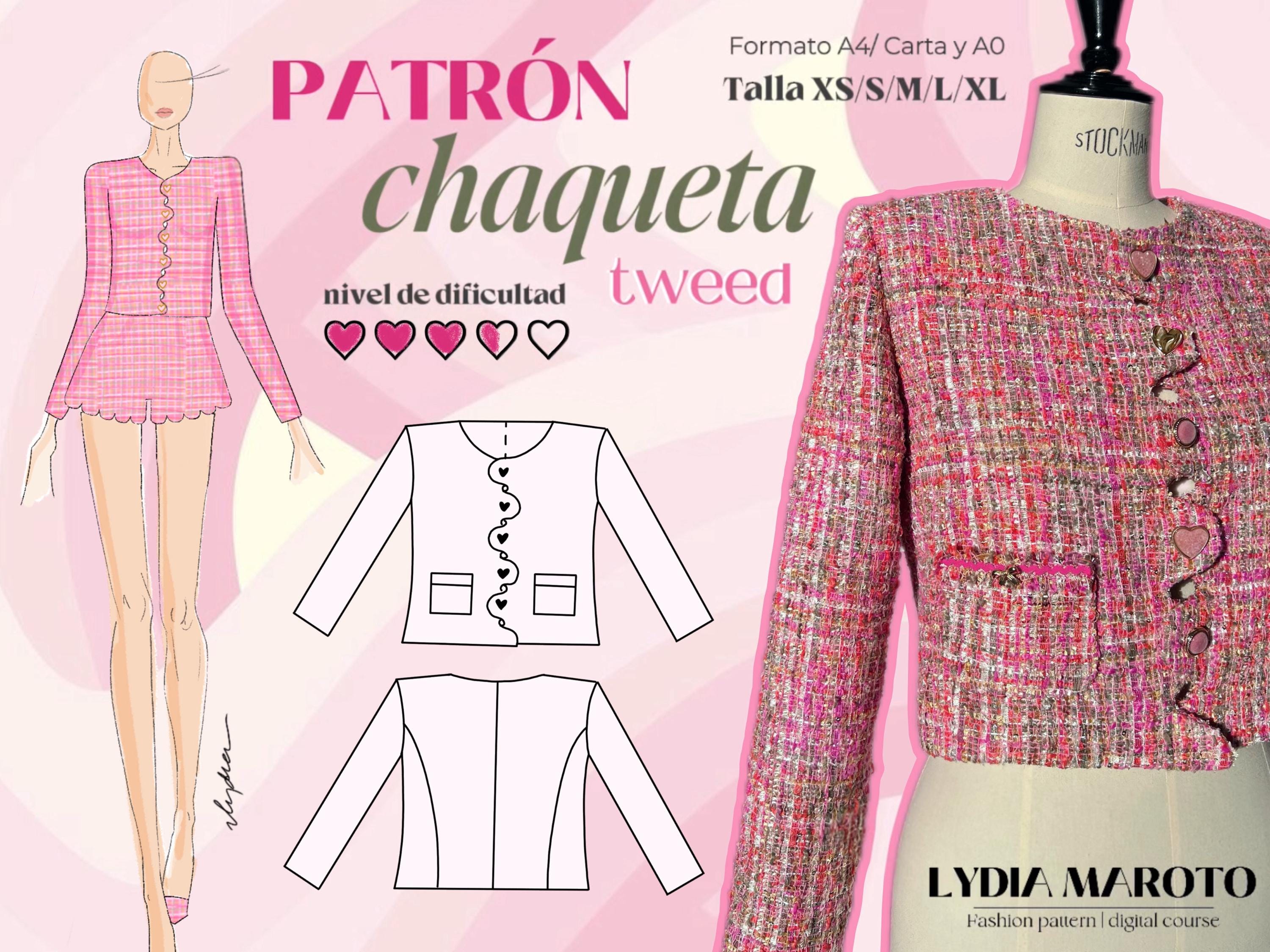 Tweed Jacket Pattern - Etsy