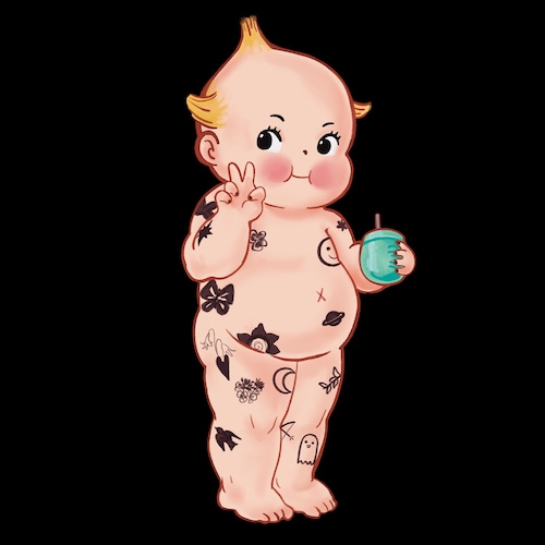 Kewpie Hellraiser (commissioned) - Etsy