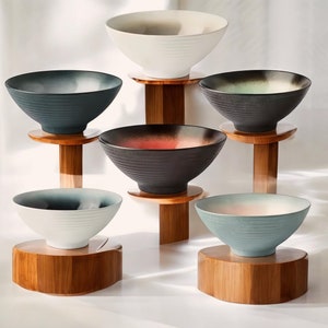 Handmade Japanese Ceramic Ramen Bowl  Large Noodle Bowl Pasta Bowl Pho Bowl Salad Bowl Udon Bowl Soup Bowl Glazed Serving Dish Rice Bowls
