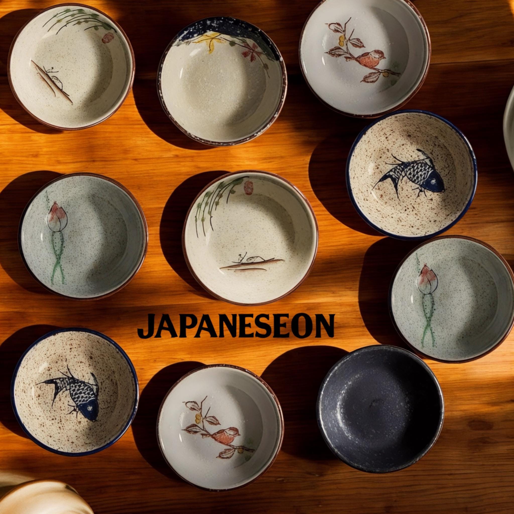 Handmade Japanese Ceramic Mini Bowl – Artistic Appetizer Dish Sauce Bowl Ramekin for Side Dish  Asian Kitchenware for Serving & Home Decor