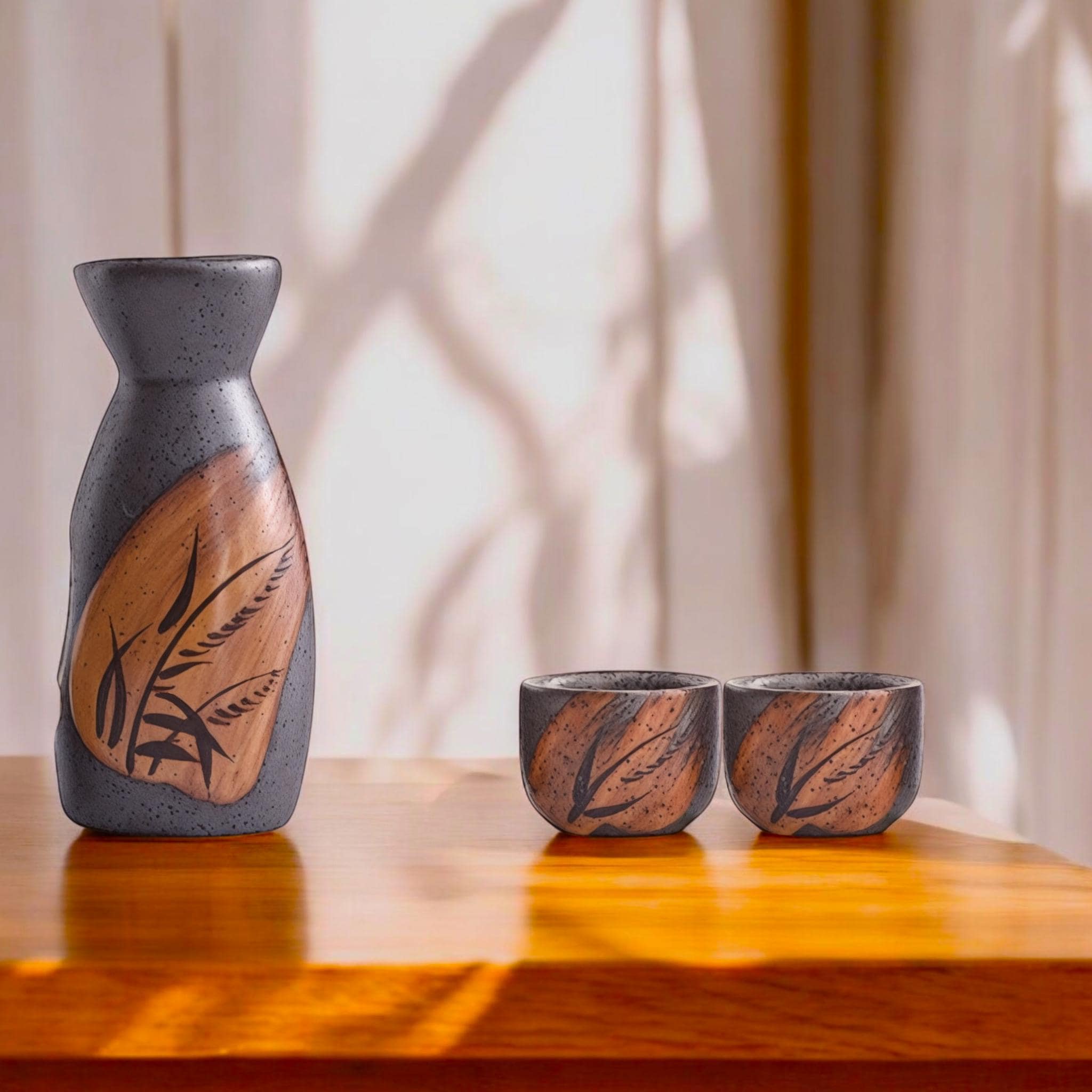 Brown Sake Set - Etsy