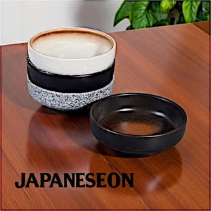 Japanese Ceramic Sauce Dishes I Modern Glazed Soy Sauce Bowls, Small Dipping Plates for Sushi, Snacks, Appetizers, Kitchen and Resto Dishes