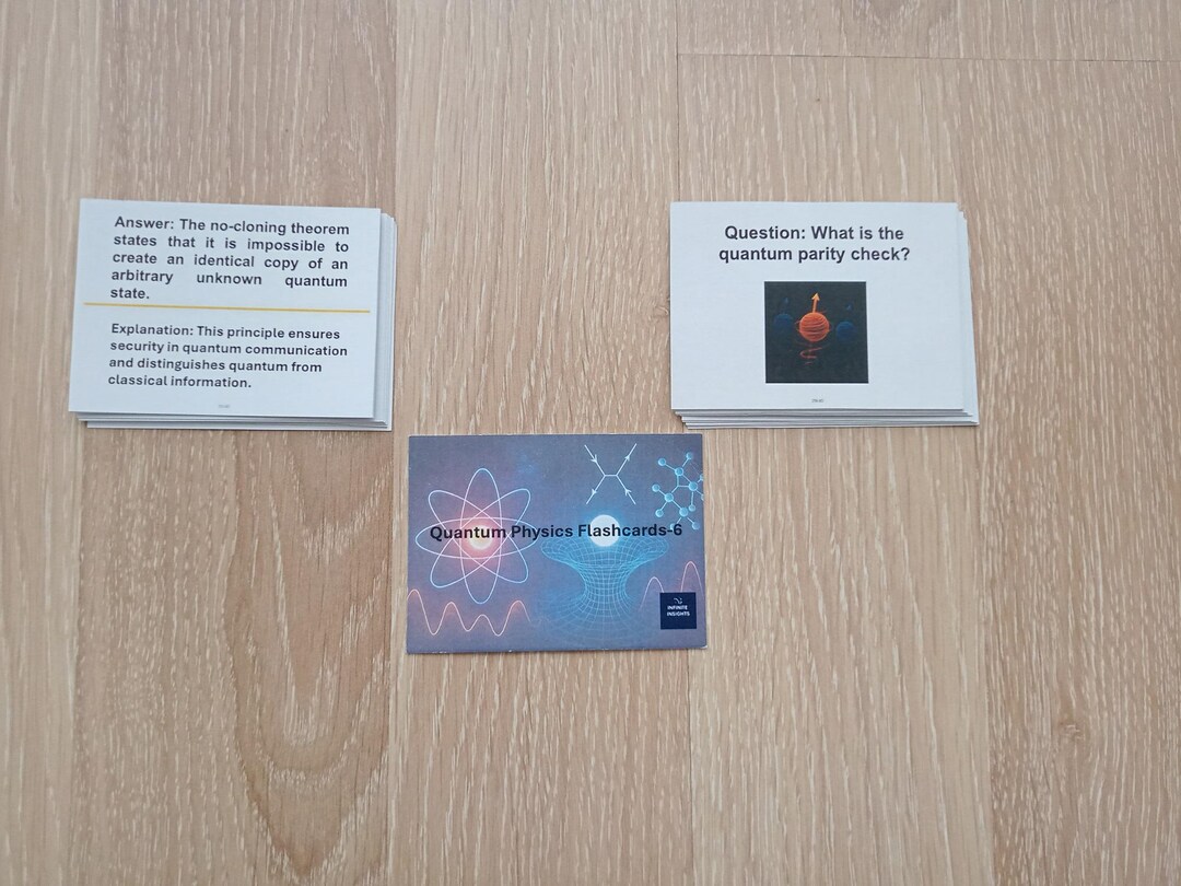 Quantum Physics Flashcards - 6 | Learn Quantum Concepts | Educational ...