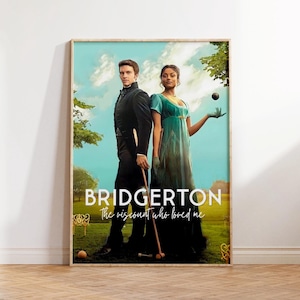 Bridgerton Season 2 Poster: Kate & Anthony - Netflix TV Show (Digital Print)