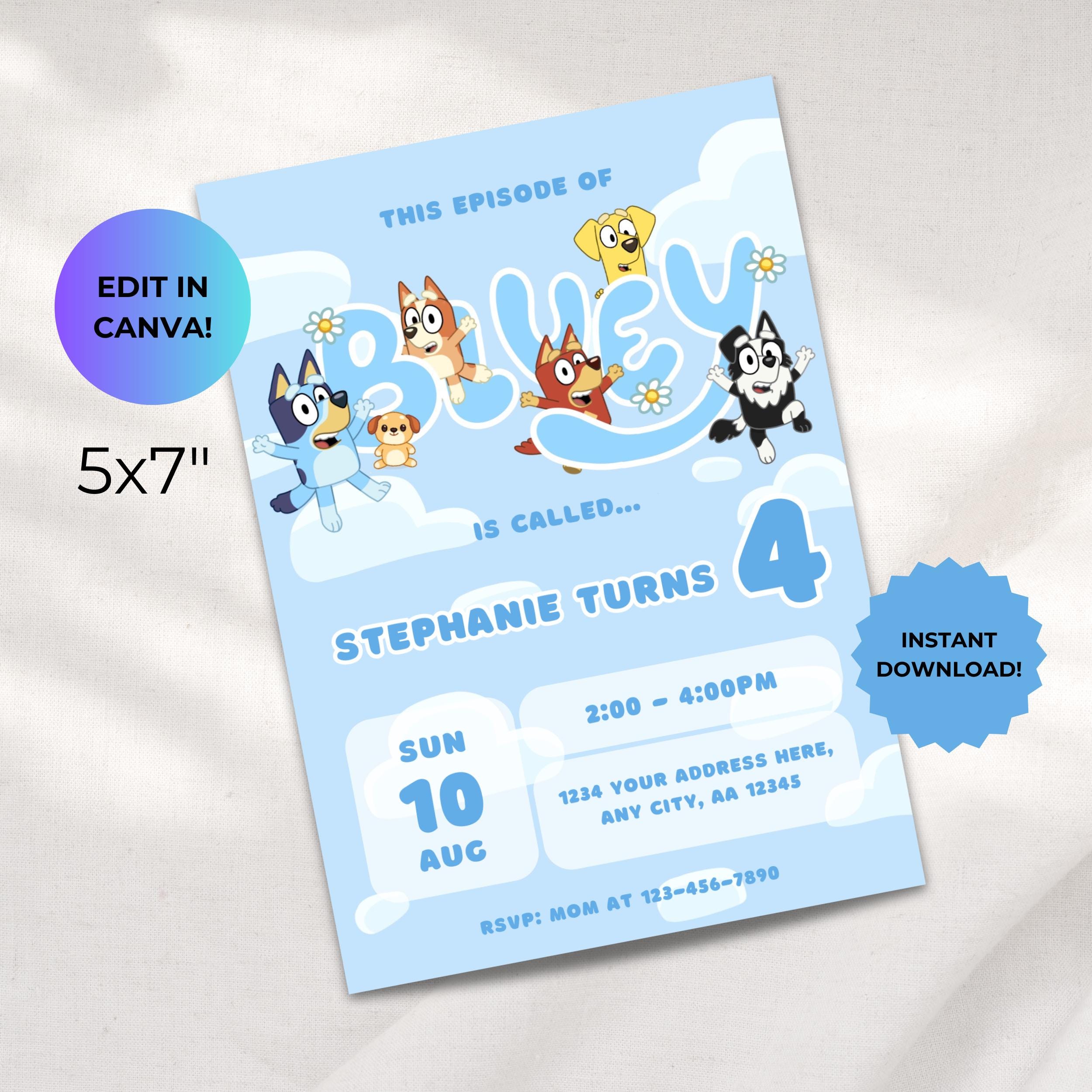 Bluey Episode Style Party Invite