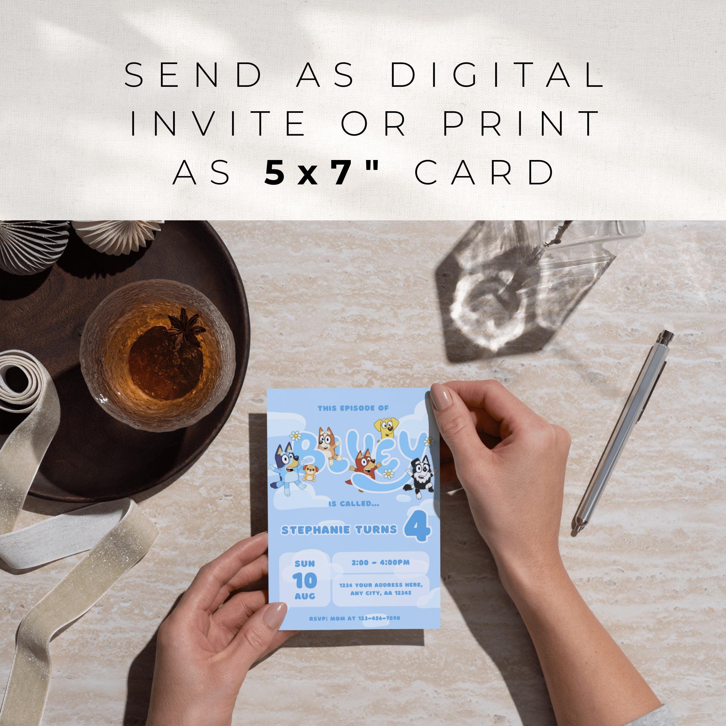 Bluey Episode Style Party Invite