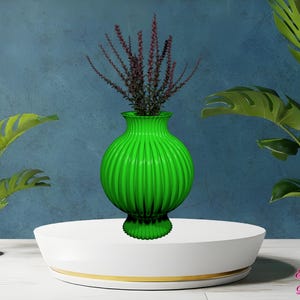 Unique African Inspired 3D Printed Vase Planter Home Decor, STL Model 3D Print File, Digital Download for 3D Printing, Instant 3d Download