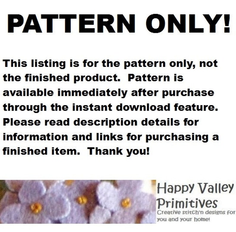 Santa PATTERN Tutorial Instant Digital Download PDF Roly Poly epattern by Happy Valley Primitives image 2