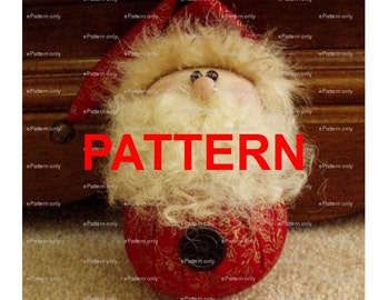 Santa PATTERN Tutorial Instant Digital Download PDF Roly Poly epattern by Happy Valley Primitives
