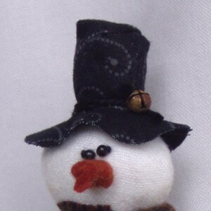 Snowman PATTERN Ornament primitive epattern Instant Download PDF Smitten Tutorial by Happy Valley Primitives image 8