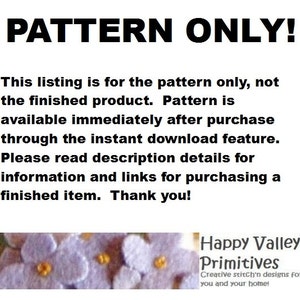 Snowman PATTERN Ornament primitive epattern Instant Download PDF Smitten Tutorial by Happy Valley Primitives image 2