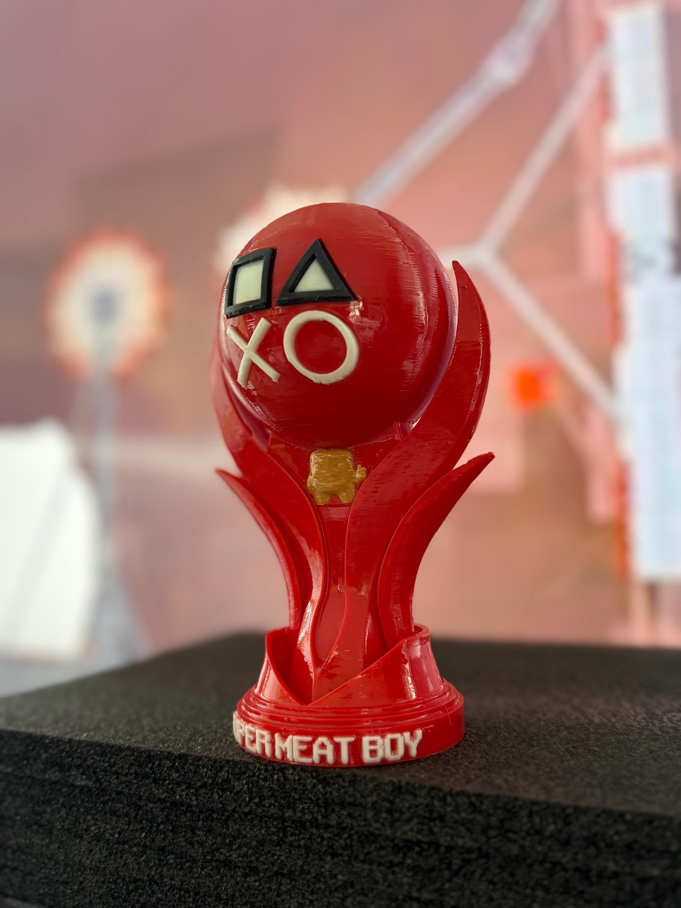Super Meat Boy Platinum Trophy - Fan Made Award - Etsy Canada