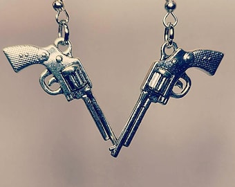 Quick Draw Dangle Earring Set  - Silver