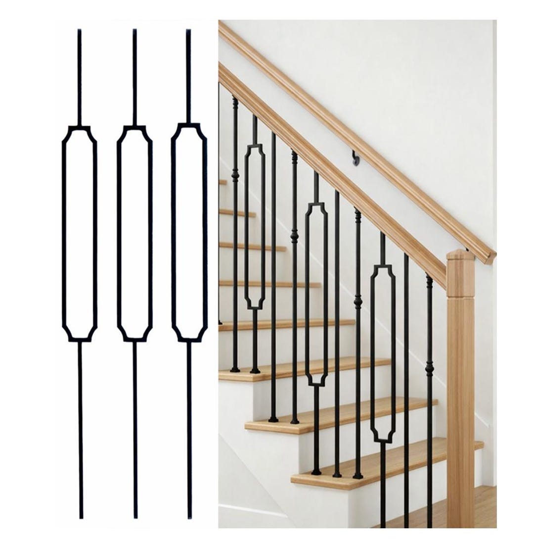 Rectangular Balusters Satin Black Scalloped Rectangle Balusters (pack of 10) - Etsy