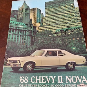 1966 Chevrolet Sales Brochure Impala Caprice Belair Biscayne collectible retro 1960s cars memory lane man cave  gift  advertisement vintage