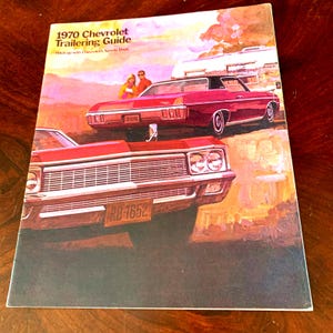 1970 Chevrolet Sports Dept. Trailering guide sales brochure collectible motorabilia man cave General Motors 70's cars retro advertisement