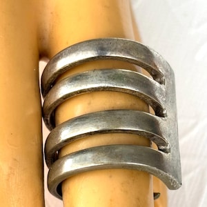 Full vintage  fork ring  handmade artisan jewelry