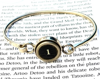 Vintage Typewriter Key Number Ring | Adjustable Handmade Ring | Antique Typewriter Jewelry