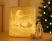 Christmas Lithophane STL – 3D Printable Light-Up Holiday Card | Festive Gift Template