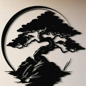 Bonsai Wall Art STL - 3D Printable Hanging Tree Decor