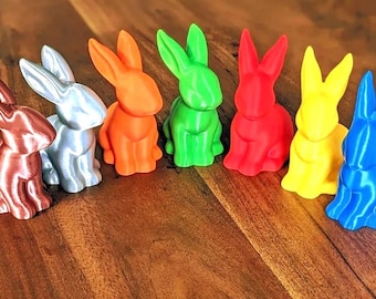 Voronoi Easter Bunny STL Pack – 4 Unique 3D Printable Flexi & Standing Rabbits
