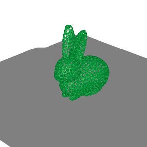 Voronoi Easter Bunny STL Pack – 4 Unique 3D Printable Flexi & Standing Rabbits