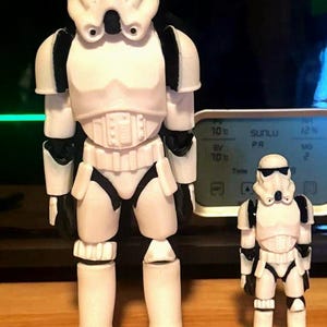 Stormtrooper Action Figure STL – 3D Printable Fully Articulated Model, No Assembly Needed