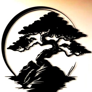 Bonsai Wall Art STL - 3D Printable Hanging Tree Decor