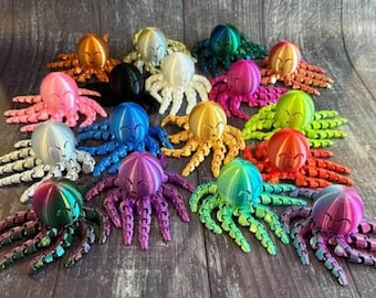 Flexi Octopus STL – 3D Printable Articulated Sea Creature