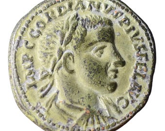 Gordian III Ancient Copper Coin: Roman Provincial Tetrassarion, Deultum Thrace