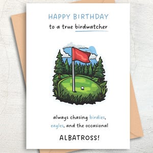 Funny Golf Birthday Card | Joke Card for Golf Lover | Golfer Birthday Gift | Printable Digital Download | Golf Pun Birthday Card for Him