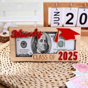 Portamonedas de graduación, regalo de graduación personalizado, regalo de secundaria de la generación 2025, regalo para estudiantes de último año de secundaria, ideas de regalos de graduación