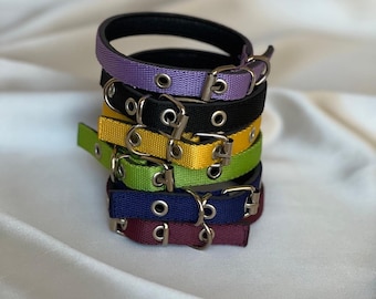 Colorful Adjustable Collars for Cats & Small Puppies