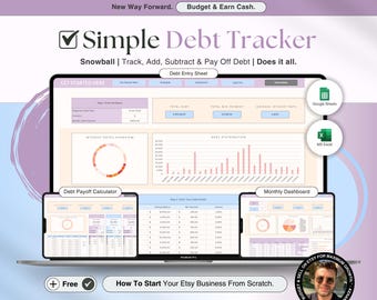Debt Snowball Excel Spreadsheet Google Sheets Debt Payoff Tracker Student Loan Debt Snowball Calculator House Payoff Financial Planner