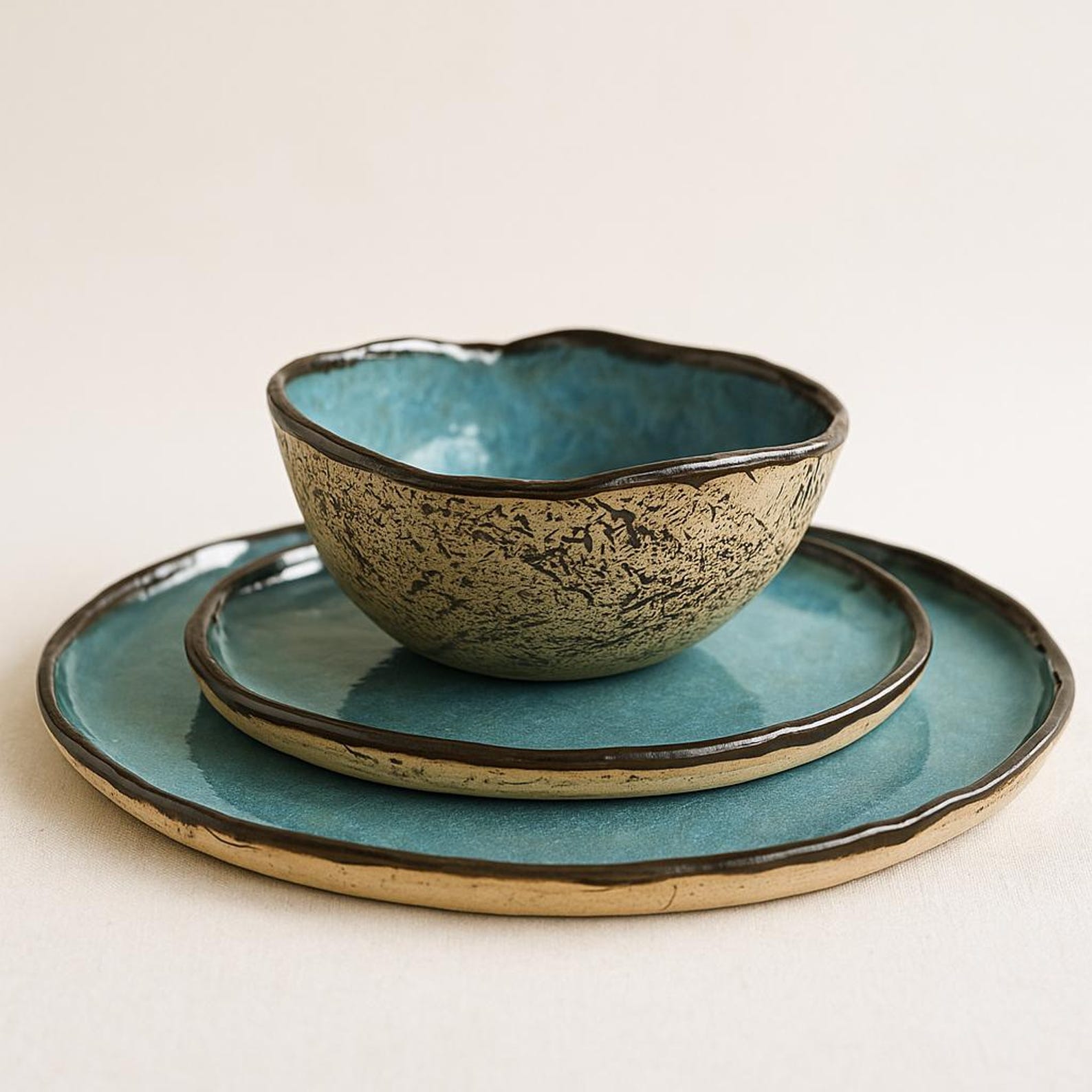 Artisan crafting pottery